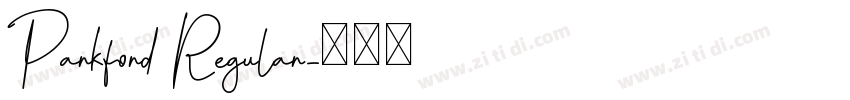 Parkford Regular字体转换